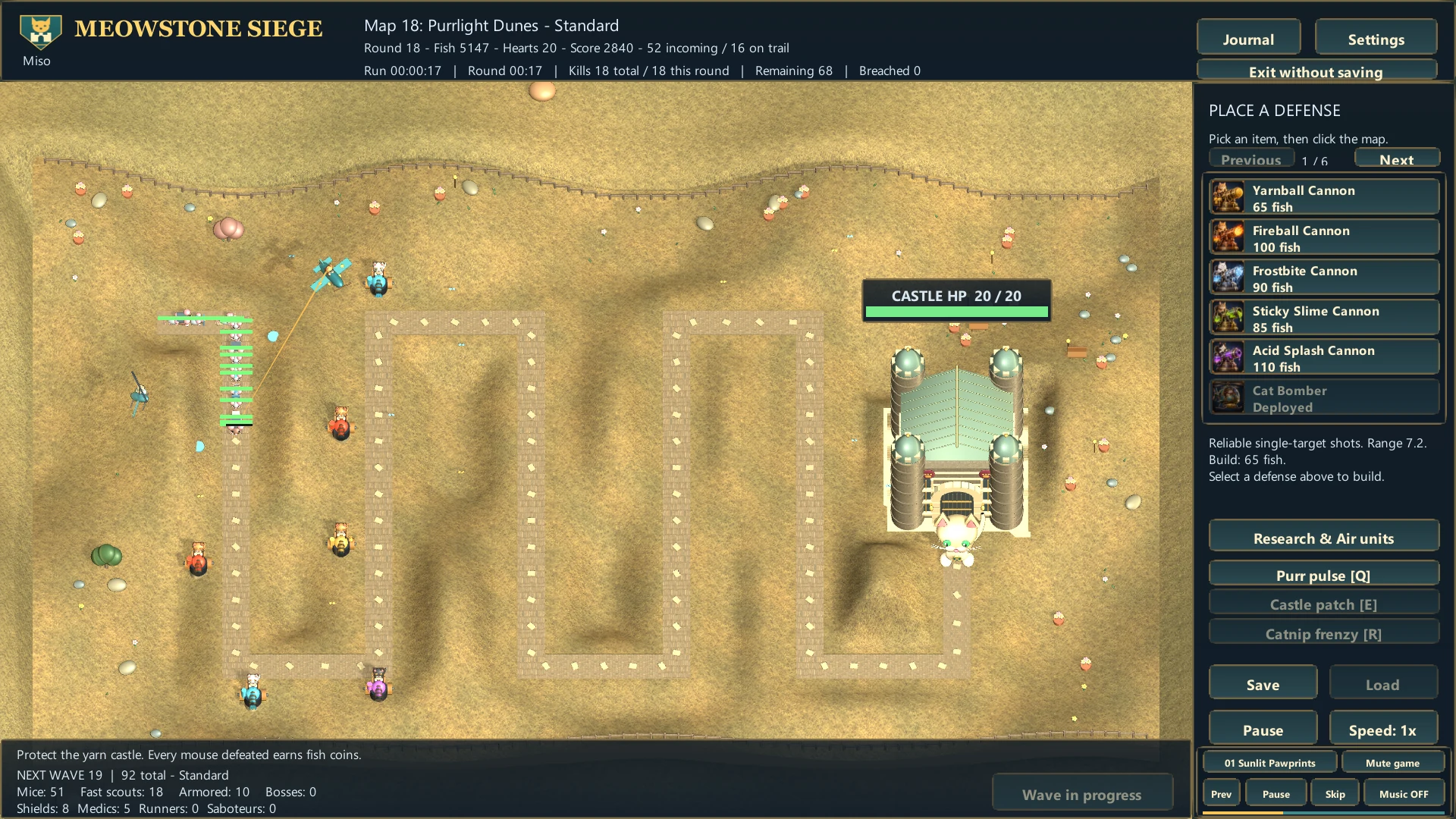 A cat airplane and helicopter support cannons on a desert map